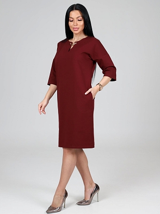 Женское платье Памперо / Бордовый