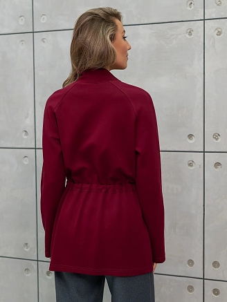 Женская туника на молнии / Бургунди