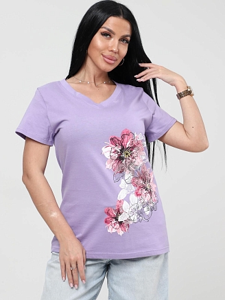 Женская футболка Вейгела / сиреневый