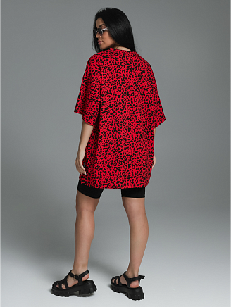 Женская футболка Ирбис / Красный