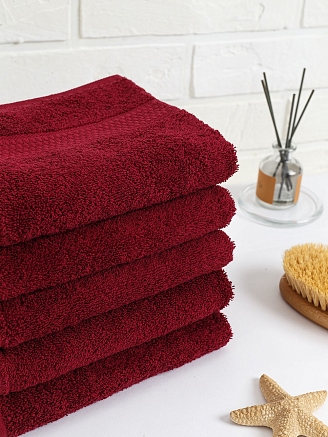 Полотенце махровое г/к Узбекистан 460 гр/м2 / 945-бордовый