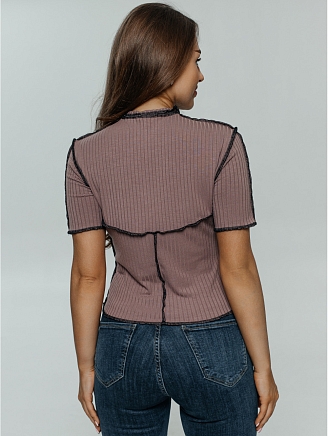 Женская футболка Лия / Кофе