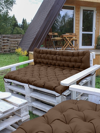 Матрас для садовой мебели / Коричневый
