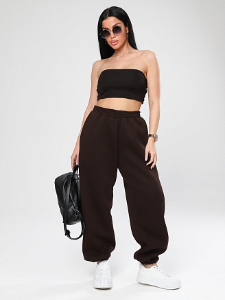 Женские брюки М-075 / коричневый