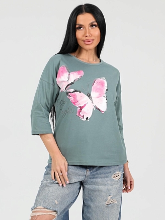 Женская футболка Палинур / хаки