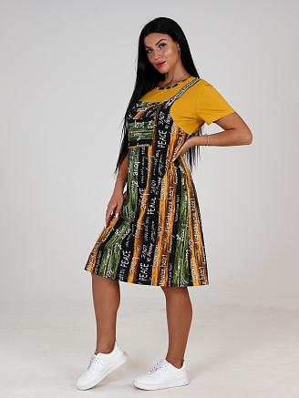 Женское платье Страйк ПлК-52 / Гармония горчица