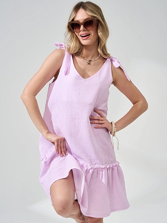 Женский сарафан "Ривьера" 2477-Мус / Розовый