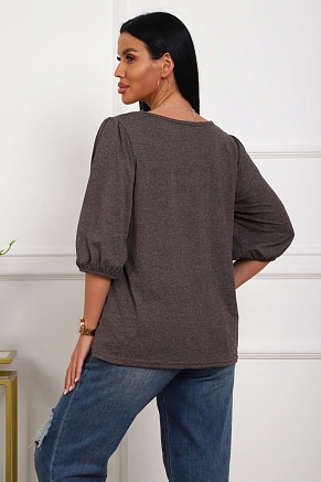 Женская туника 29541 / коричневый