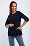 Кофта женская из футера Анфиса / Темно-синий
