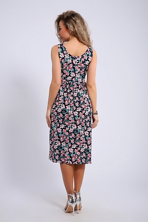 Сарафан женский 18109 / розовые цветы