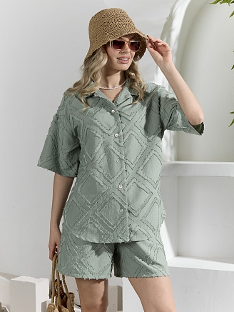 Женский костюм Ангелина-2 КЖ-127 / оливковый