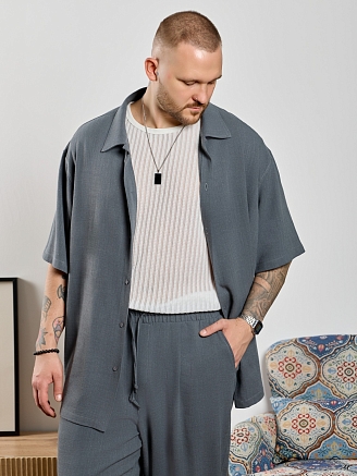 Мужская рубашка Линкольн-1 / графитовый