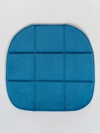 Подушка на стул с закругленными краями / Морская волна