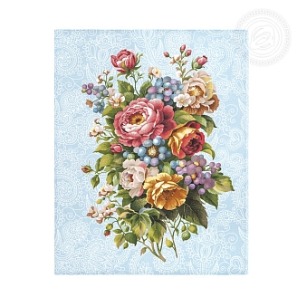 Набор полотенец рогожка / Пионы