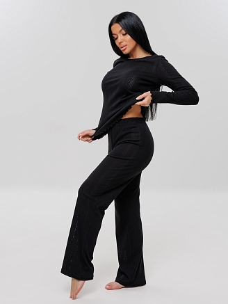 Женская пижама П-103(Риб) / Черный