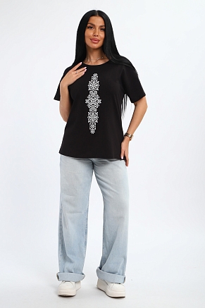 Женская футболка 85668 / черный