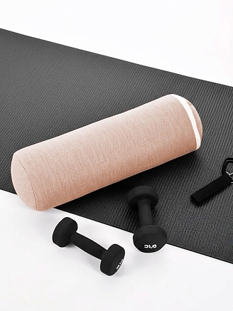 Валик для Йоги с гречневой лузгой / Коричневый