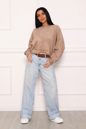 Женский свитшот 84302 / бежевый