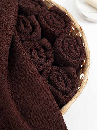 Салфетка махровая г/к Узбекистан 380 гр/м2 / 915-горький шоколад