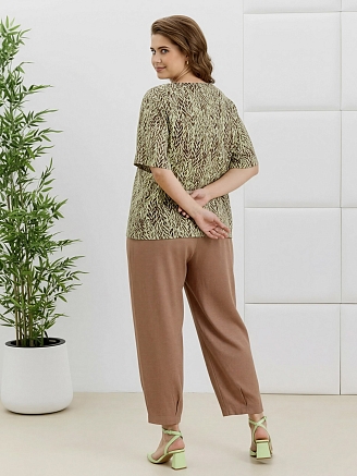 Женские брюки Габриэлла Б-072 / коричневый