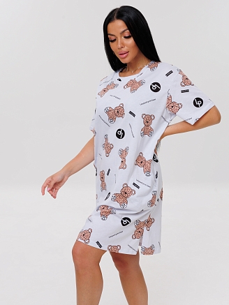 Женская туника Т-202(К) / Белый (медвежата)