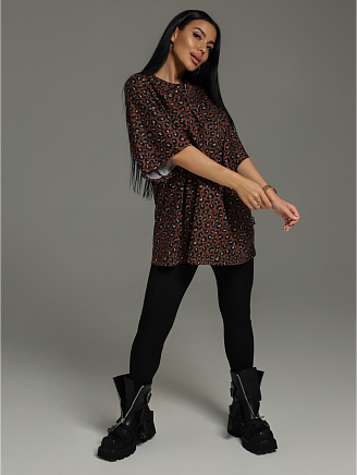 Женская футболка Ирбис / Шоколад