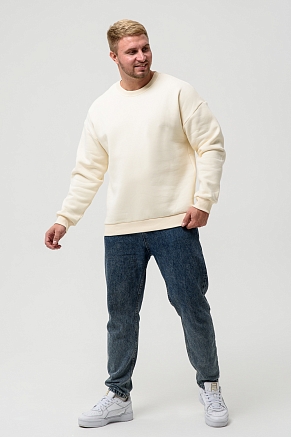 Мужской свитшот 14421 / молочный