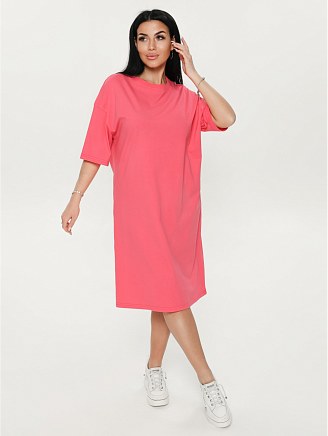 Женское платье-футболка Салли / Малина