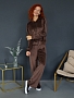 Женский костюм с брюками 2228/1 / Коричневый