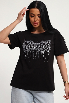 Женская футболка 85654 / черный