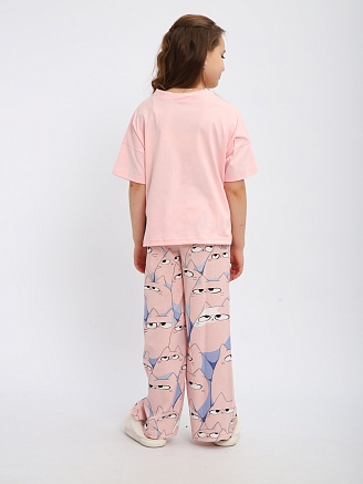 Детская пижама "Друзья" / Розовый