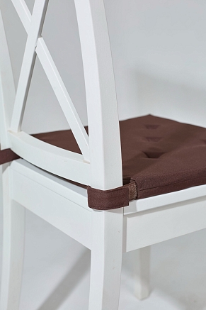 Подушка на стул Юстина / Шоколад