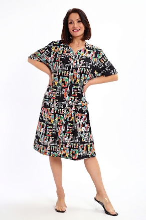 Женский халат 88146 / черный