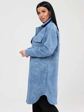 Женский жакет футер начес ЖФ-1888 / Варенка джинс