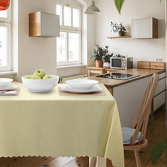 Скатерть К жаккард Венеция арт 05 ИКР / Бежевый