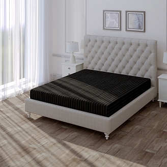 Простыня на резинке "Verossa" Stripe / Black