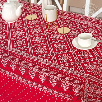 Скатерть рогожка / Народные узоры