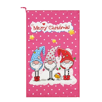 Полотенце НВ Три гнома м0990_02 / розовое