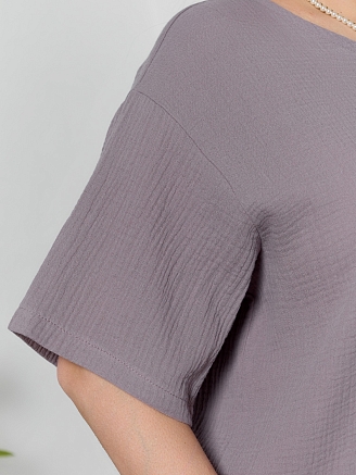 Женская блузка Вуаль-4 / серый