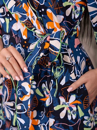 Женский халат мод.2153/2 / Синий