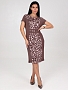 Женское платье ГРАЦИЯ ПлВ-210 / Леопард шоколад