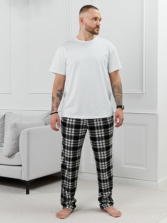 Мужские брюки Тор-1.1 / клетка черная