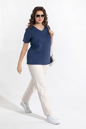 Женская футболка Базис-5 / индиго