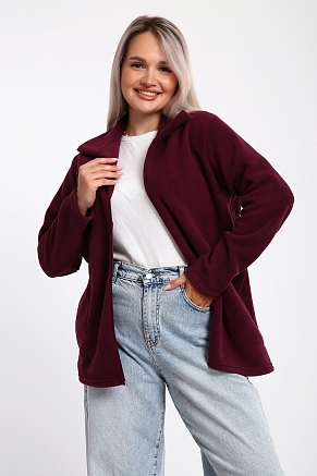 Женская толстовка на молнии 734 / Ежевика