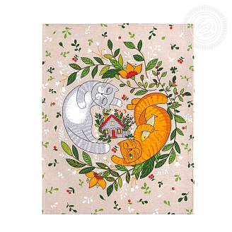 Набор полотенец рогожка / Мурлыка