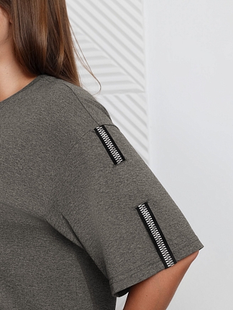 Женская туника Всплеск-2 Т-411 / коричневый