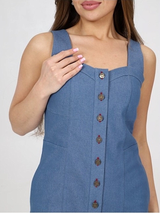 Женский сарафан ДО-133.02 / Джинса деним