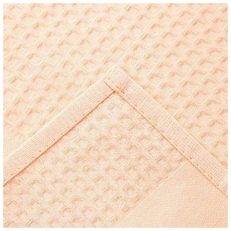 Полотенце банное вафельное №313 / Персик