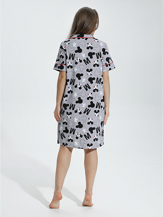 Женский халат Сансара / Микки серый