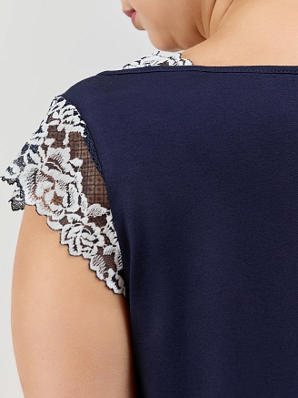 Женская ночная сорочка Ависта / тёмно-синий